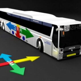 Scania Buswagen 3D-Modell