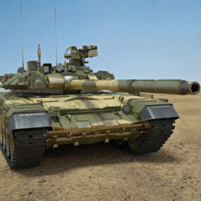 T90 Battle Tank 3d-modell
