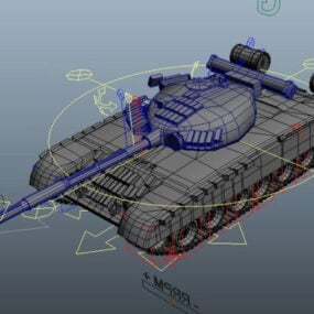 نموذج ثلاثي الأبعاد للدبابة الروسية T80