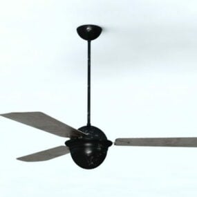 Rustic Ceiling Fan 3d model