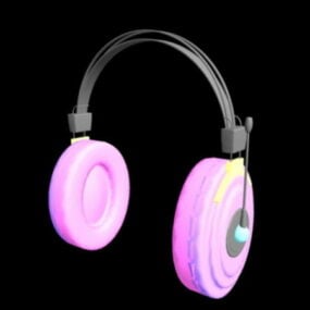 Oud roze headsen 3D-model