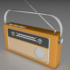 Retro radio 3D-model