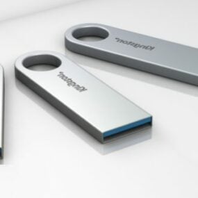 USB-Flash-Thumb-Laufwerk 3D-Modell