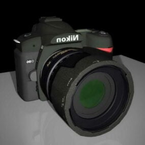 Nikon D90 Kamera 3D-Modell