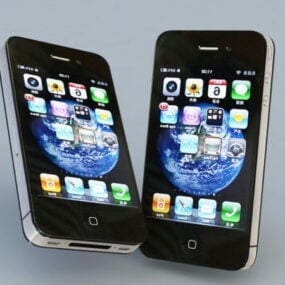 Modelo 4D do Apple Iphone 3