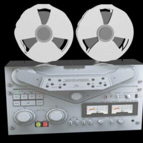 オープンリールテープレコーダーの3Dモデル