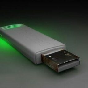USB-Flash-Laufwerk 3D-Modell