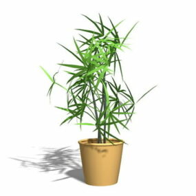 Τεχνητό φυτό σε γλάστρα τρισδιάστατο μοντέλο