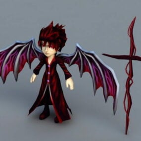 アニメ悪魔の少年3Dモデル