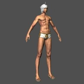 Hombre fitness modelo 3d