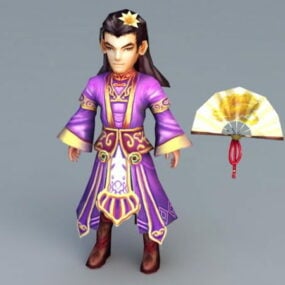 أنيمي الرجل الصيني نموذج 3D