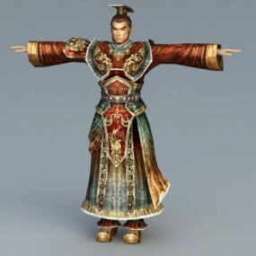 Model 3D chińskiego cesarza