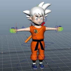 3d модель Dragon Ball Goku Rig