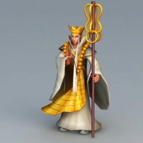 Model 3D postaci Xuanzanga