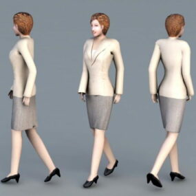 Професійна бізнес жінка 3d модель