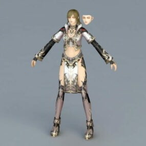 Female Sorceress Art 3d model