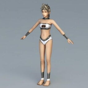 Mädchen-Bikini-3D-Modell