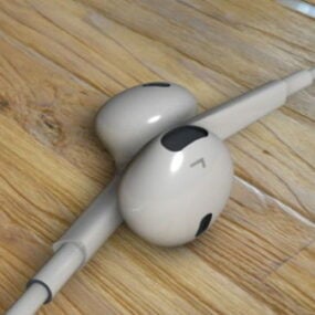 Écouteurs Apple modèle 3D