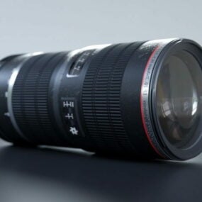 Objectifs Canon modèle 3D