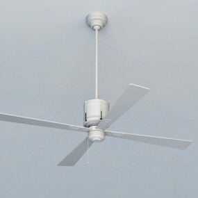 Industrial Style Ceiling Fan 3d model
