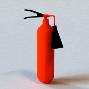 مدل سه بعدی کپسول آتش نشانی قرمز
