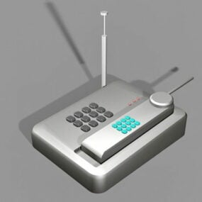 Vintage Telsiz Telefon 3D modeli