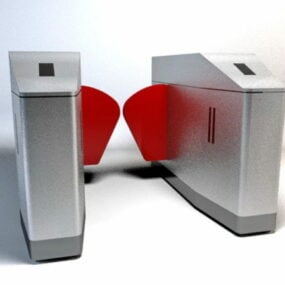 Automatic Ticket Gate 3d model