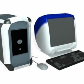 Modello 3d del computer desktop personale