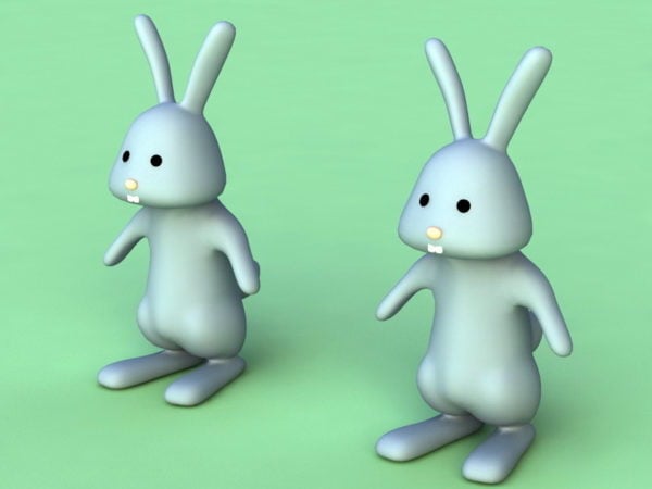 Cartoon Bunny Rabbit Rig Free 3d Model - .Max - Open3dModel