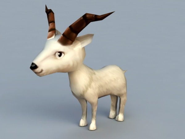 Cartoon Goat Free 3d Model - .Max - Open3dModel