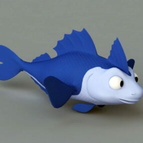 Kreslený 3D model Fish Rig