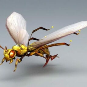 Modello 3d della vespa anime