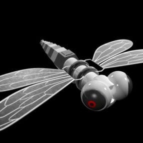 Modelo 3d de libélula robótica