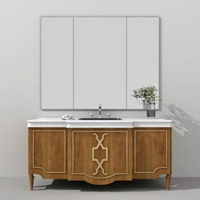 Rustic Bathroom Vanity 3d model