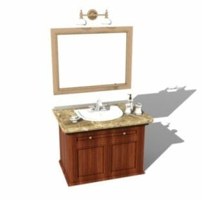 Marble Bathroom Vanity 3d-modell