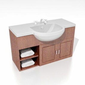 Single Bathroom Vanity 3d model