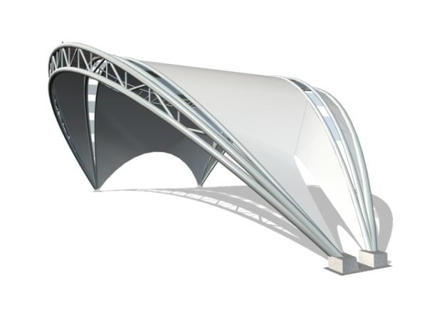 Arched Tensile Shade Structure