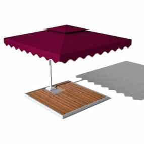 Patio Paraply 3d-modell