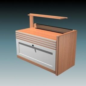 Modern Bedside Cabinet 3d model