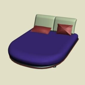 Model 3D zakrzywionego łóżka