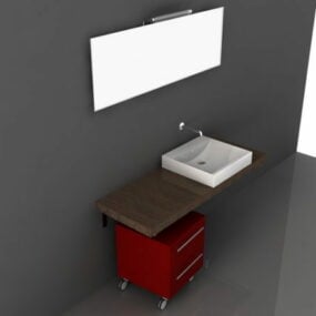 Bathroom Vanity Top With Cabinet 3d model