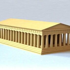 Model 3d Bangunan Romawi Kuno