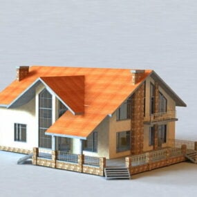 Australisk stil hus 3d-modell