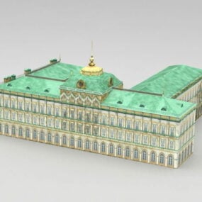 Model 3d Istana Kremlin yang Hebat