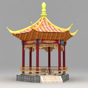 Chinees paviljoen 3D-model