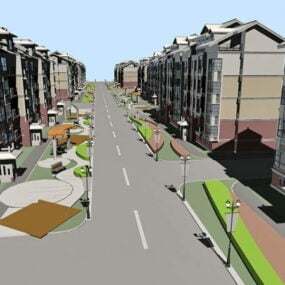 Residential Street 3d model