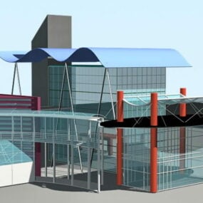 Glass House Design 3d model