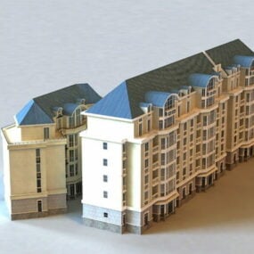 Modern Residential Apartment Buildings 3d model