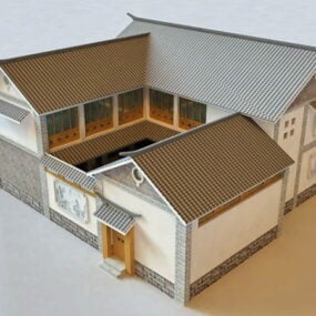 Tradisjonell kinesisk hus 3d-modell