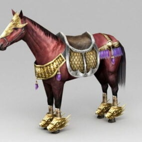 مدل سه بعدی اسب جنگی باستانی